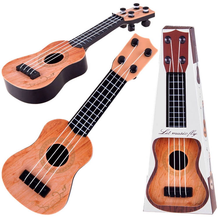 Mini ukulele pro děti 25 cm – Světle hnědá
