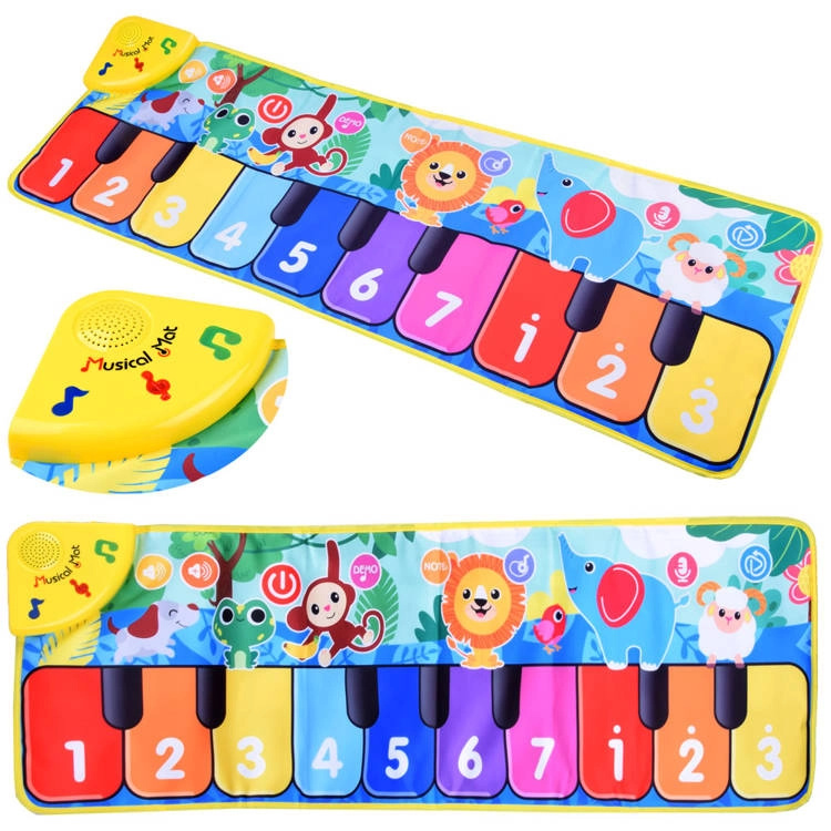 ZA4398 Klavírní podložka se safari zvířátky Musical Mat