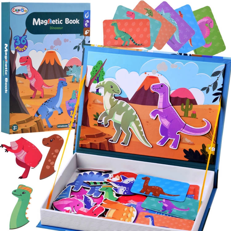 COLOR DAY magnetická kniha Dinosauři