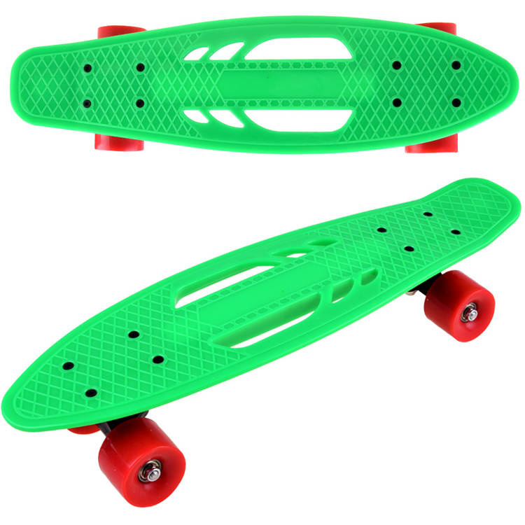 Dětská lehká děrovaná skateboardová fiska – Zelená