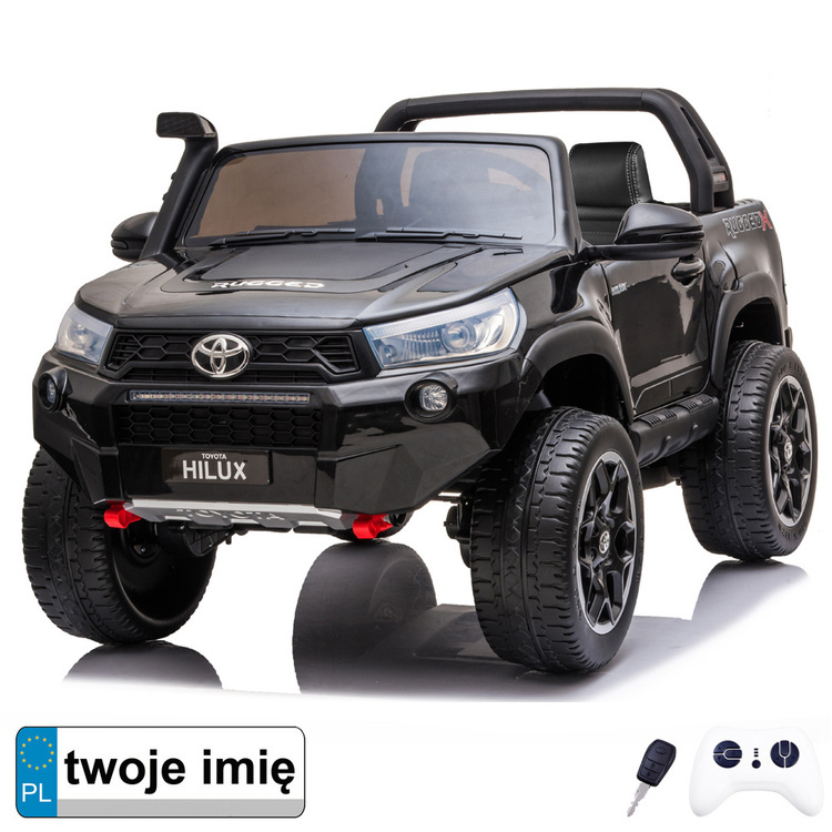 Terénní auto na akumulátor Toyota Hilux pro dvě osoby – Černá