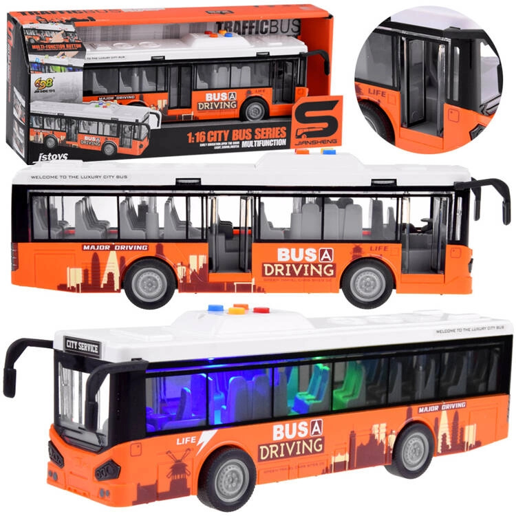Jokomisiada Velký autobus s otevíracími dveřmi + zvuk, světlo