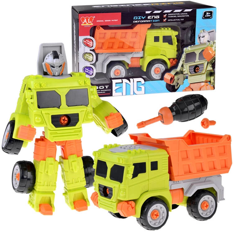 Jokomisiada Stavební vůz auto-robot 2v1 sklápěčka