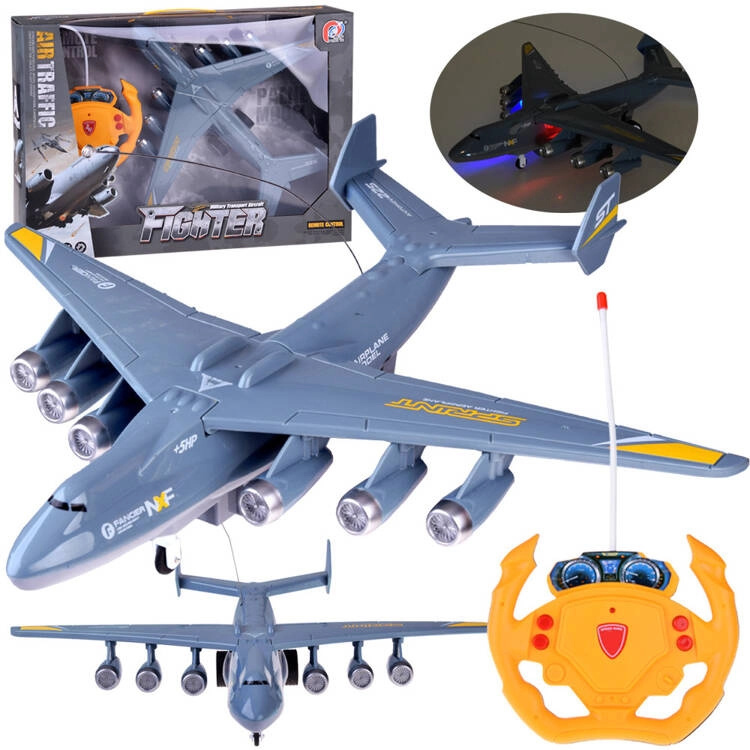 rc letadlo s ovladačem se světly inspirované ANTONOV AN‑225