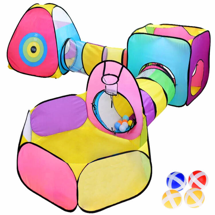 Mega hrací centrum Sada stanů 5v1 Tunelové stany ZA4974