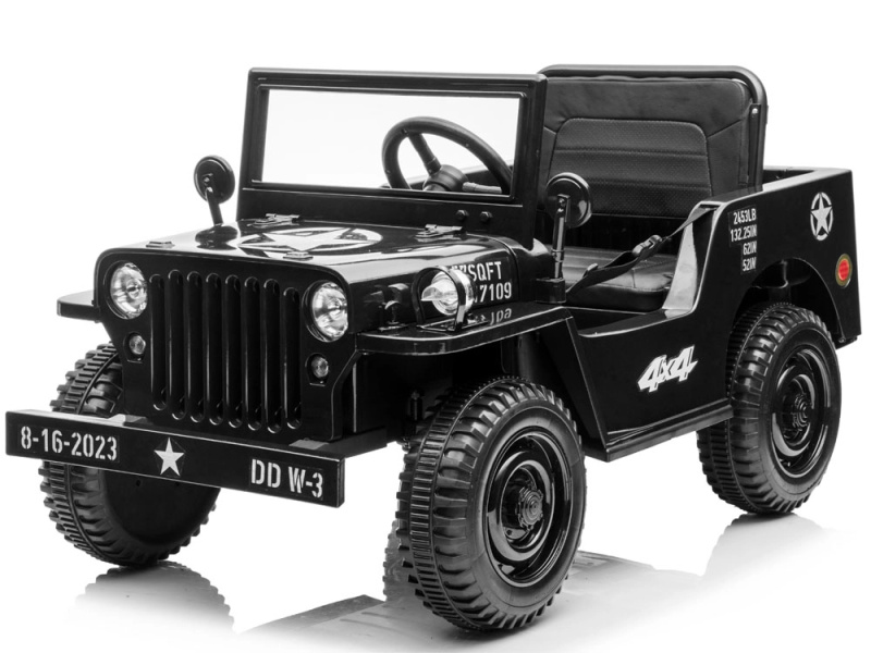 elektrické autíčko Willys s dálkovým ovládáním PA0263 černá
