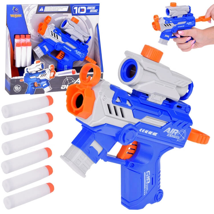 Dětská zbraň Air Blaster 618 na pěnové náboje 6 ks