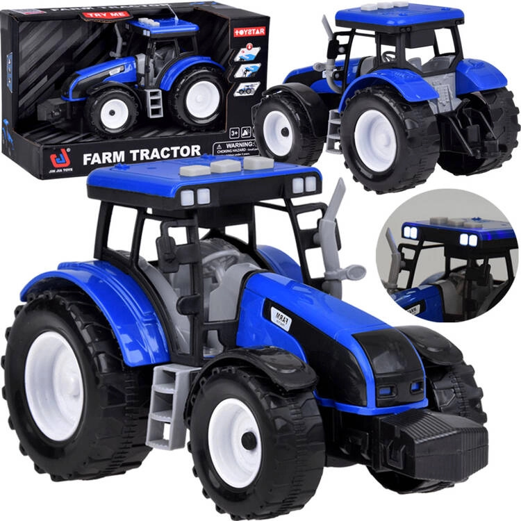 Modrý traktor pro malého farmáře + světelné zvuky ZA5224