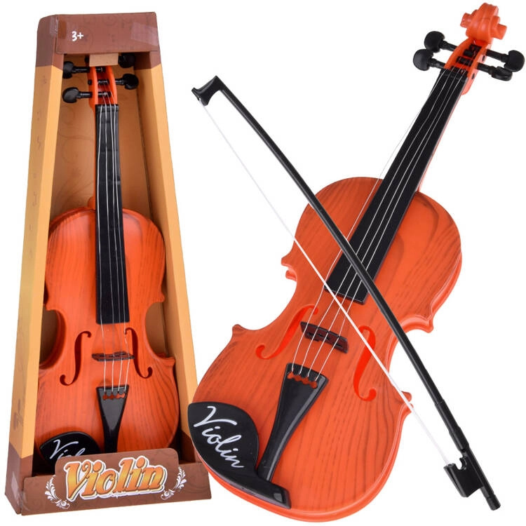 Plastové housle se smyčcem pro děti 42 cm – Žlutá