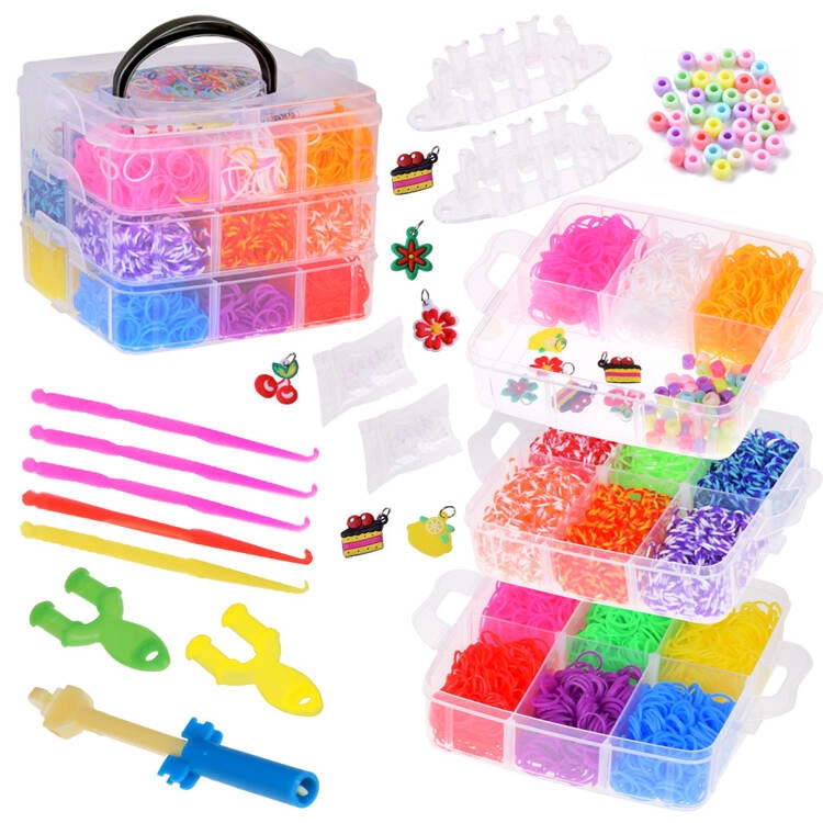 Sada gumiček Magic Erasers k výrobě náramků 4500 ks