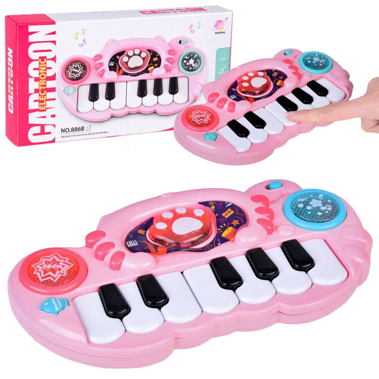 JOKOMISIADA Interaktivní piano růžové