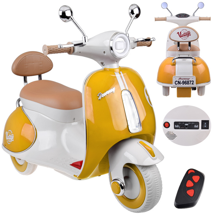 Klasický dětský elektrický skútr oranžový – Orange