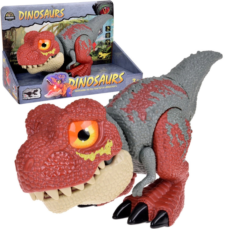 Dinosaurus Tyrannosaurus Rex s pohyblivými částmi a efekty zvuku a světla
