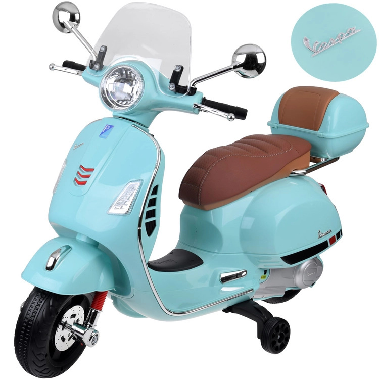 Elektrický skútr Vespa GTS Super pro děti – Zelená
