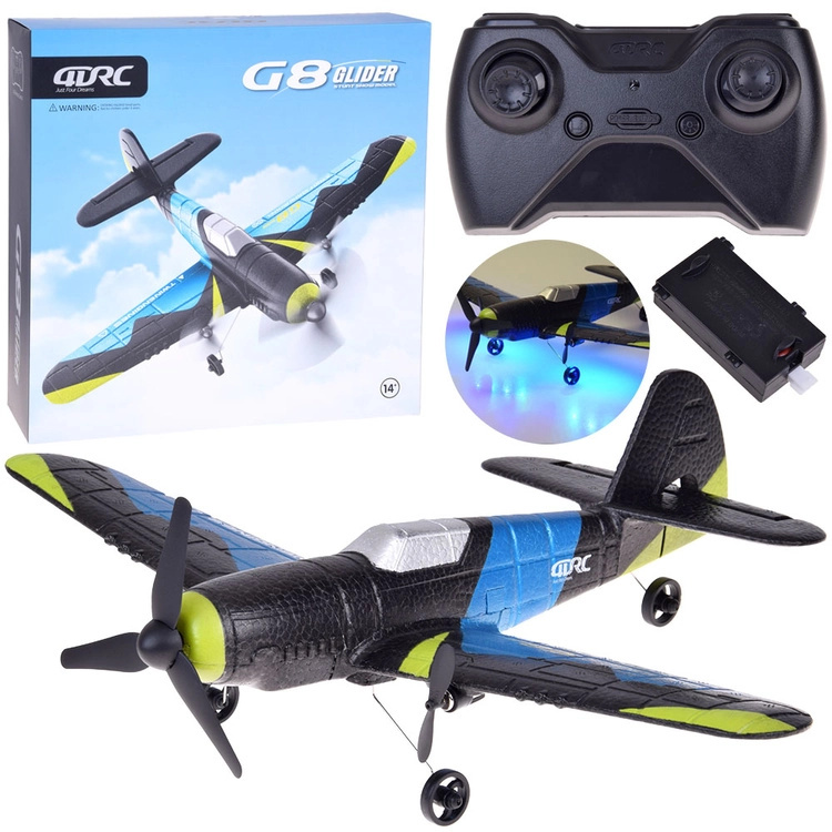 Rc letadlo G8 Glider z EPP pěny s LED a USB nabíjením