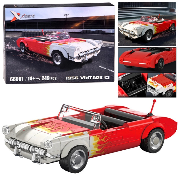 Stavebnice sportovní kabriolet hot rod – 249 dílků