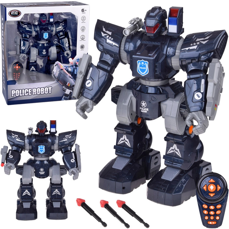 rc robot police – dálkově ovládaný tančící a střílející policejní robot