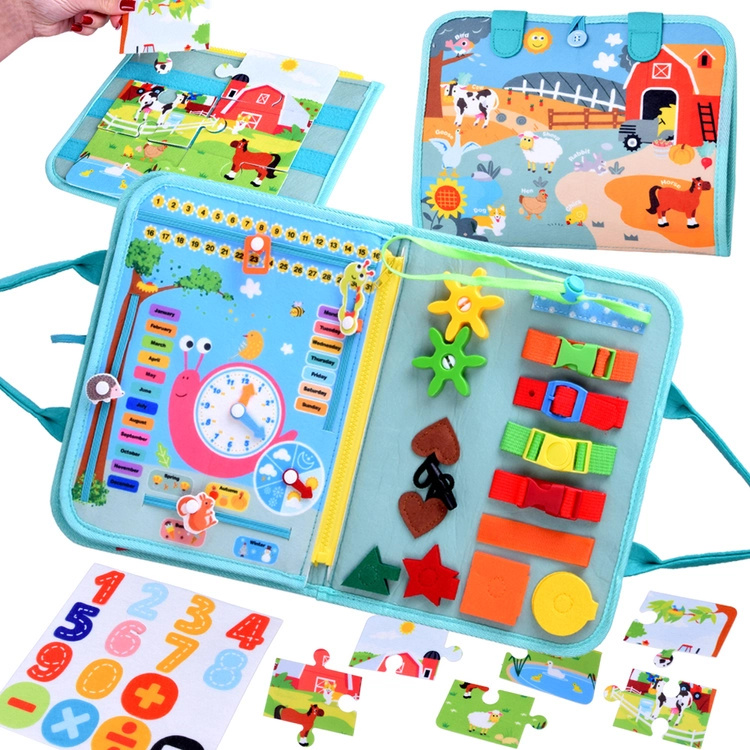 Montessori smyslová knížka s aktivitami pro děti