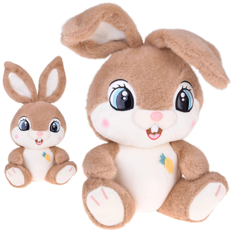 Plyšový králíček Karmelek 40 cm s ohebnými oušky