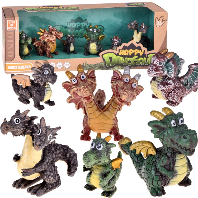 Sada figurek pohádkových draků 6 ks – magická stvoření