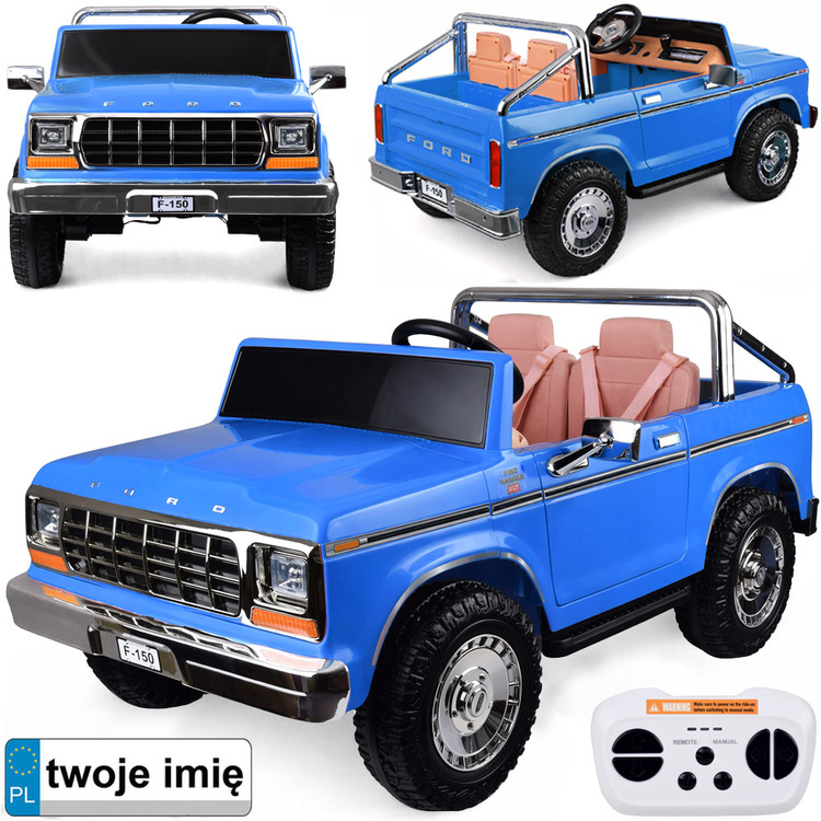Tomido Elektrické autíčko Klasický Ford Bronco Pickup Dvoumístné