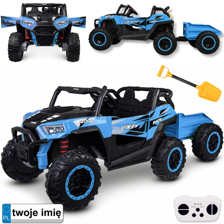 Dětské elektrické buggy 4x4 pro dva s přívěsem – Standard