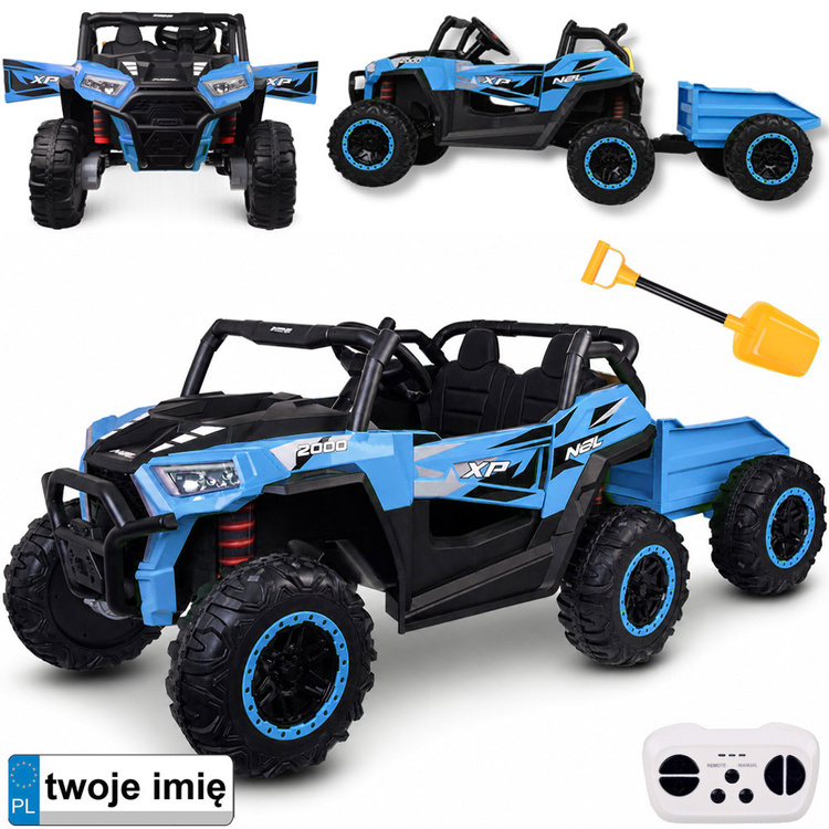 Dětské elektrické buggy 4x4 pro dva s přívěsem – Standard