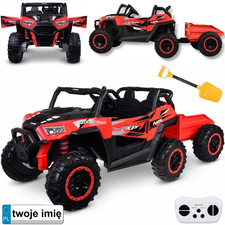 Dětské elektrické buggy 4x4 pro dva s přívěsem – Standard