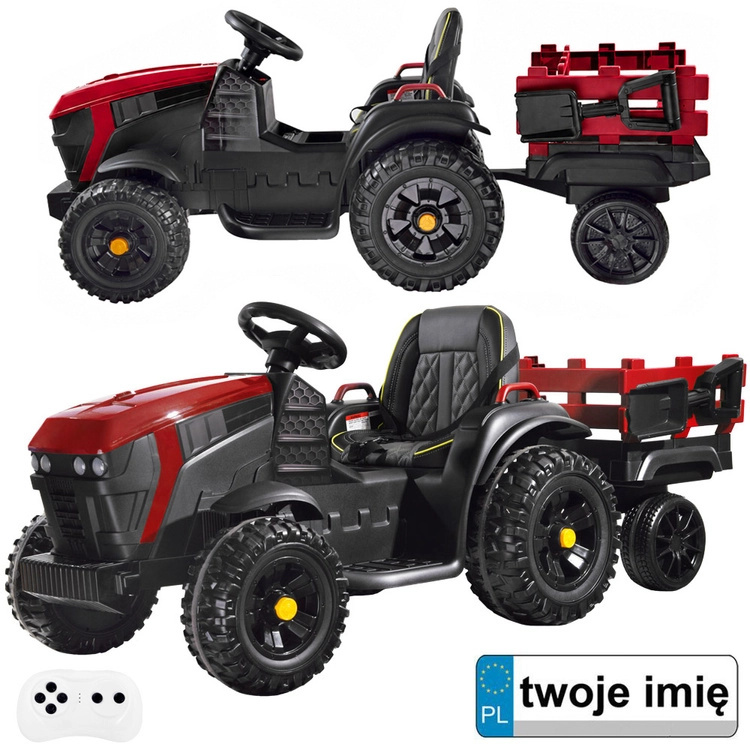 Dětský traktor na akumulátor s přívěsem – Standard