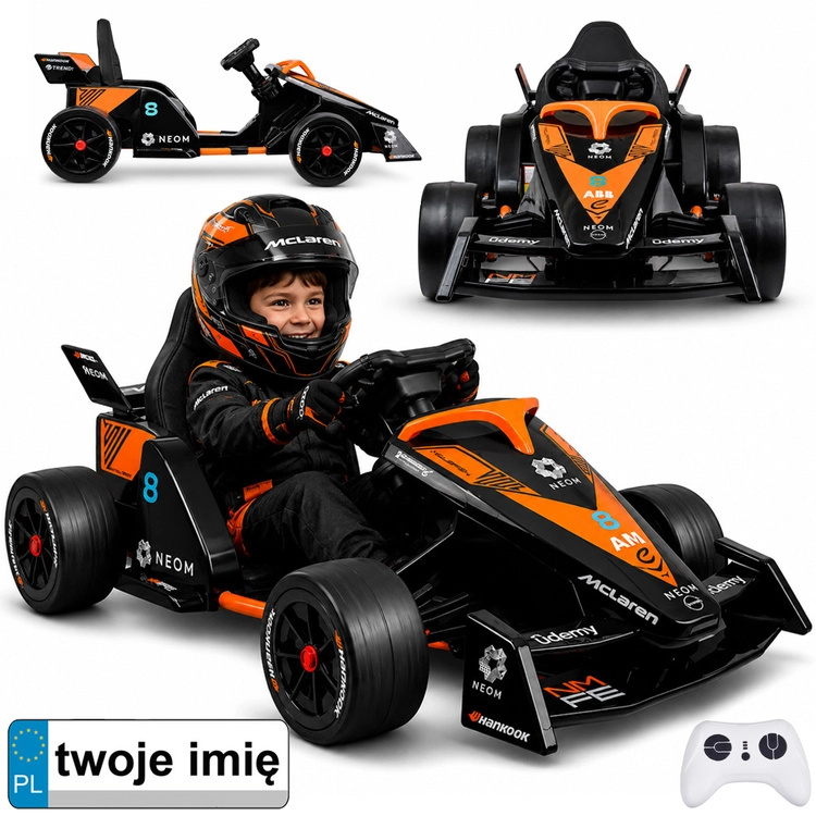 Elektrická dětská formule Formula E McLaren NEOM na akumulátor