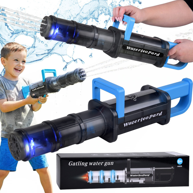 Elektrická vodní pistole s LED osvětlením Waterleopard, automatické čerpání