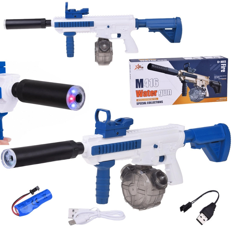Elektrická vodní puška M416 s automatickým stříkáním
