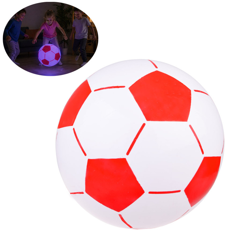 Tomido Dmuchana piłka LED dla dzieci śr45 cm Lekka Świecąca idealna do gry SP0869