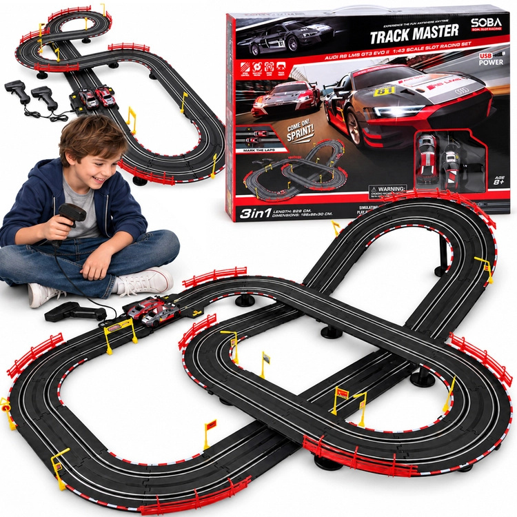 Elektrická závodní dráha Track Master Audi R8 LMS GT3 EVO II 525 cm