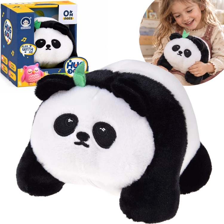 Interaktivní plyšová panda Hop Hop s nahráváním, vibracemi a 30 melodiemi