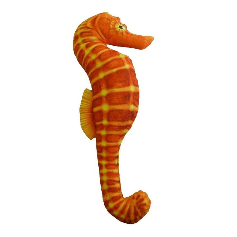 Polštář Koníček mořský, oranžový 60 cm