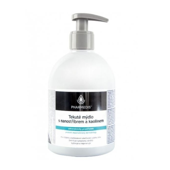 Pharmedis antibakteriální tekuté mýdlo s nanostříbrem a kaolínem 500 ml