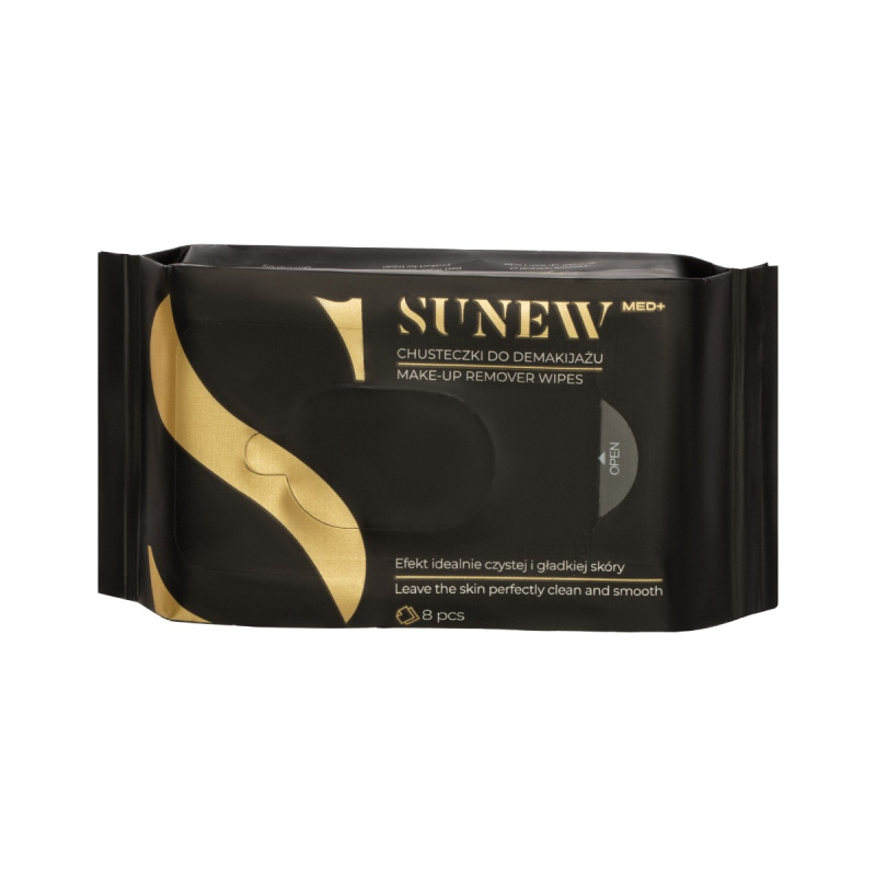 SunewMed+ Odličovací ubrousky na voděodolný make-up 8 ks