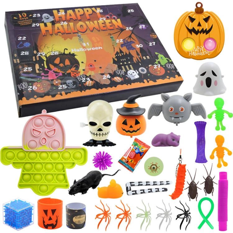 Halloweenský kalendář Pop It Fidget Toys Dýně
