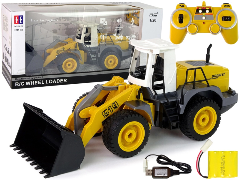 Dálkově ovládaný nakladač R/C 1:20 se zvedacím ramenem