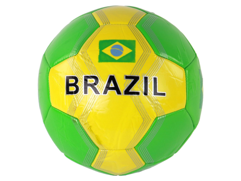 Lean Toys Fotbalový Velikost 5 Vlajka Brazílie 24 cm