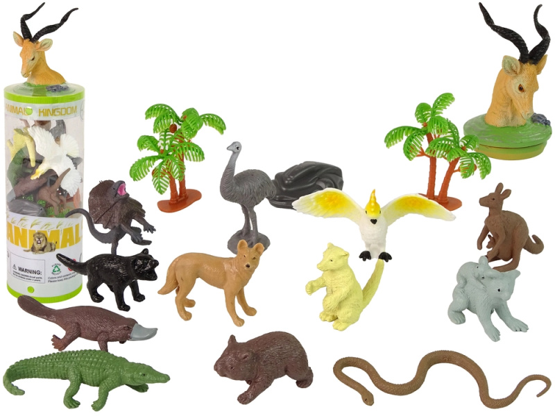 LEAN Toys zvířata z Austrálie 12 ks