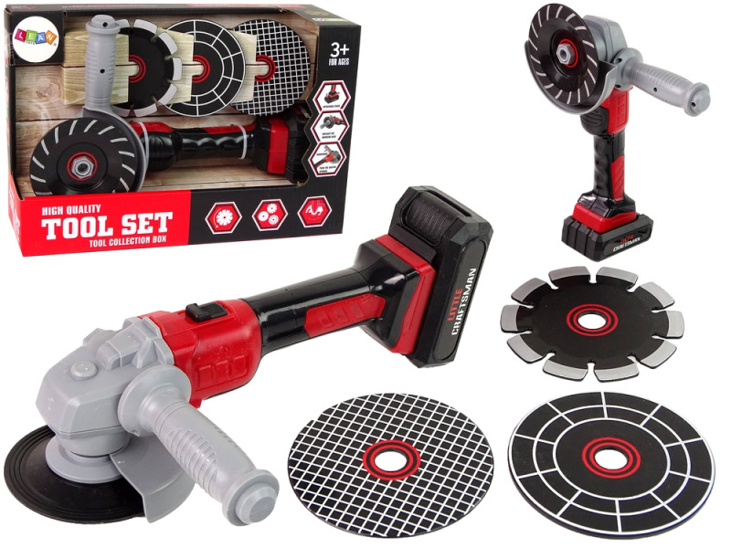LEANToys Dětská úhlová bruska s kotouči