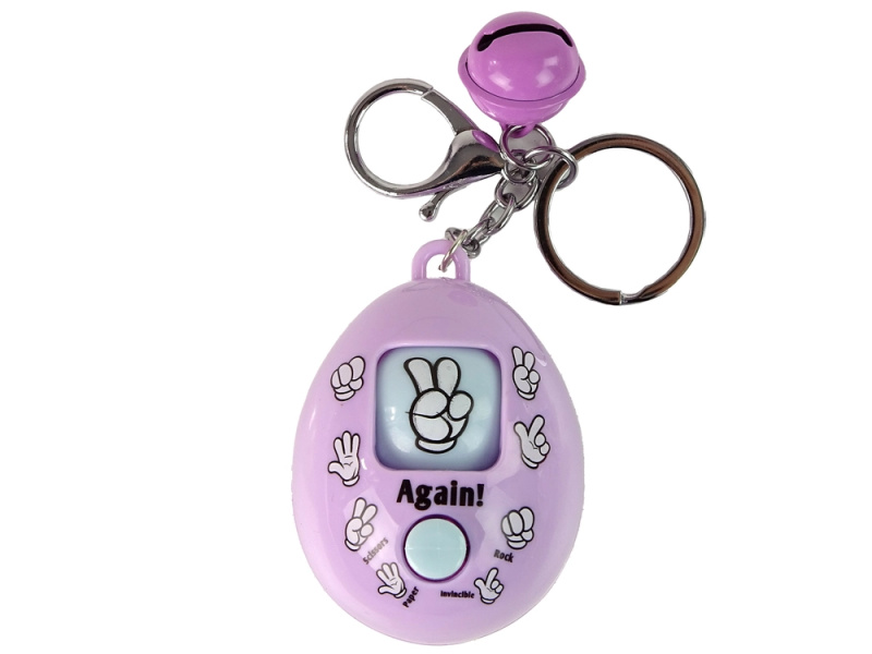 Klíčenka Hra Nůžky na papír Stone Purple