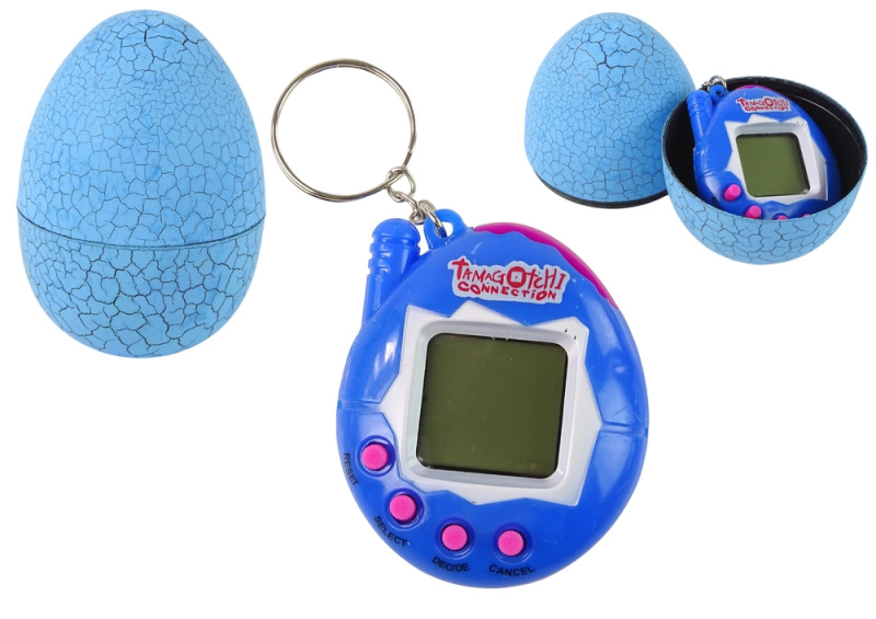 Tamagotchi v vajíčku – elektronické zvířátko modré