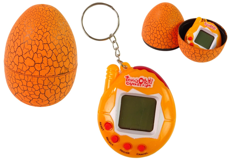 Tamagotchi v vejci – elektronické zvířátko oranžové