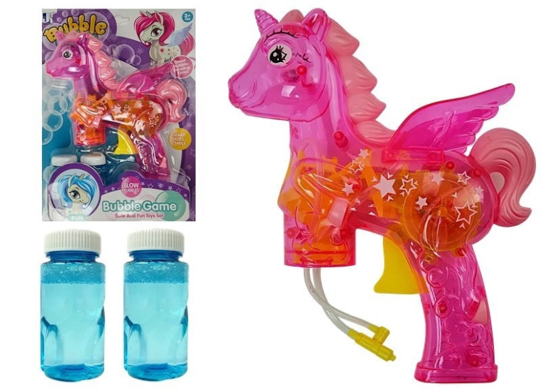 Majlo Toys bublifuk se světýlkem Unicorn růžový