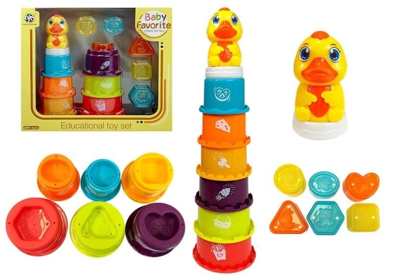 shumee Vzdělávací pyramida pro děti Postavte věž, třídič, vodní radovánky
