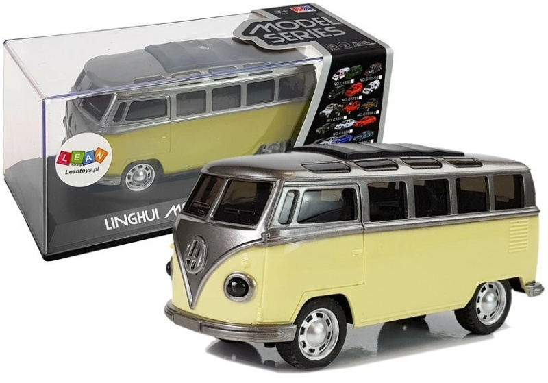 Lean Toys Napájené Resorak Bus žluté světlo a zvuk