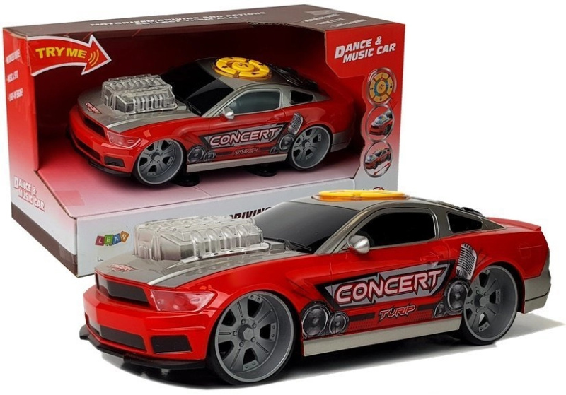 LEANToys Import Auto DJ s hudebním panelem a světelnými reproduktory
